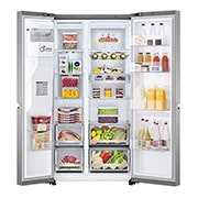 LG 635L Side by Side Fridge in Stainless Finish, GS-L635PLF