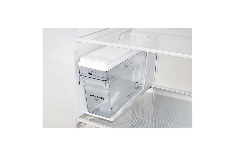 LG 625L Side by Side Fridge with Non-Plumbed Ice & Water Dispenser in Matte Black Finish, GS-L668MBNL