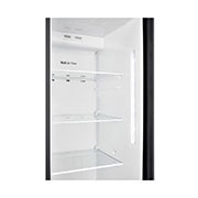 LG 625L Side by Side Fridge with Non-Plumbed Ice & Water Dispenser in Matte Black Finish, GS-L668MBNL