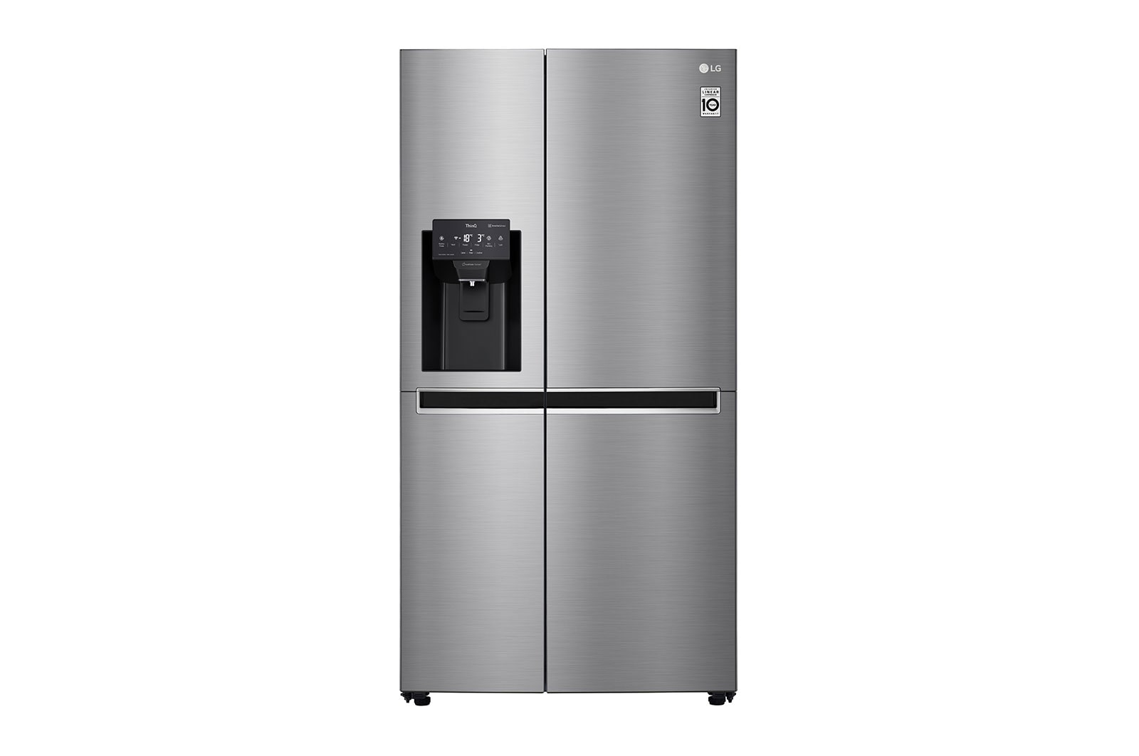 LG 625L Side by Side Fridge with Water & Ice Dispenser, GS-L668PNL