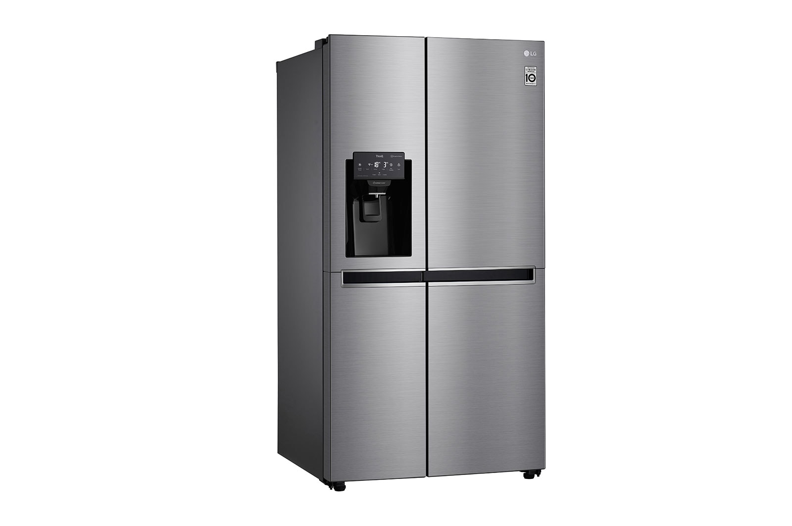 LG 625L Side by Side Fridge with Water & Ice Dispenser, GS-L668PNL