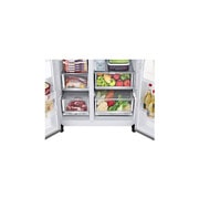 LG 635L Side by Side Fridge with Non-Plumbed Ice & Water Dispenser, GS-N600PL