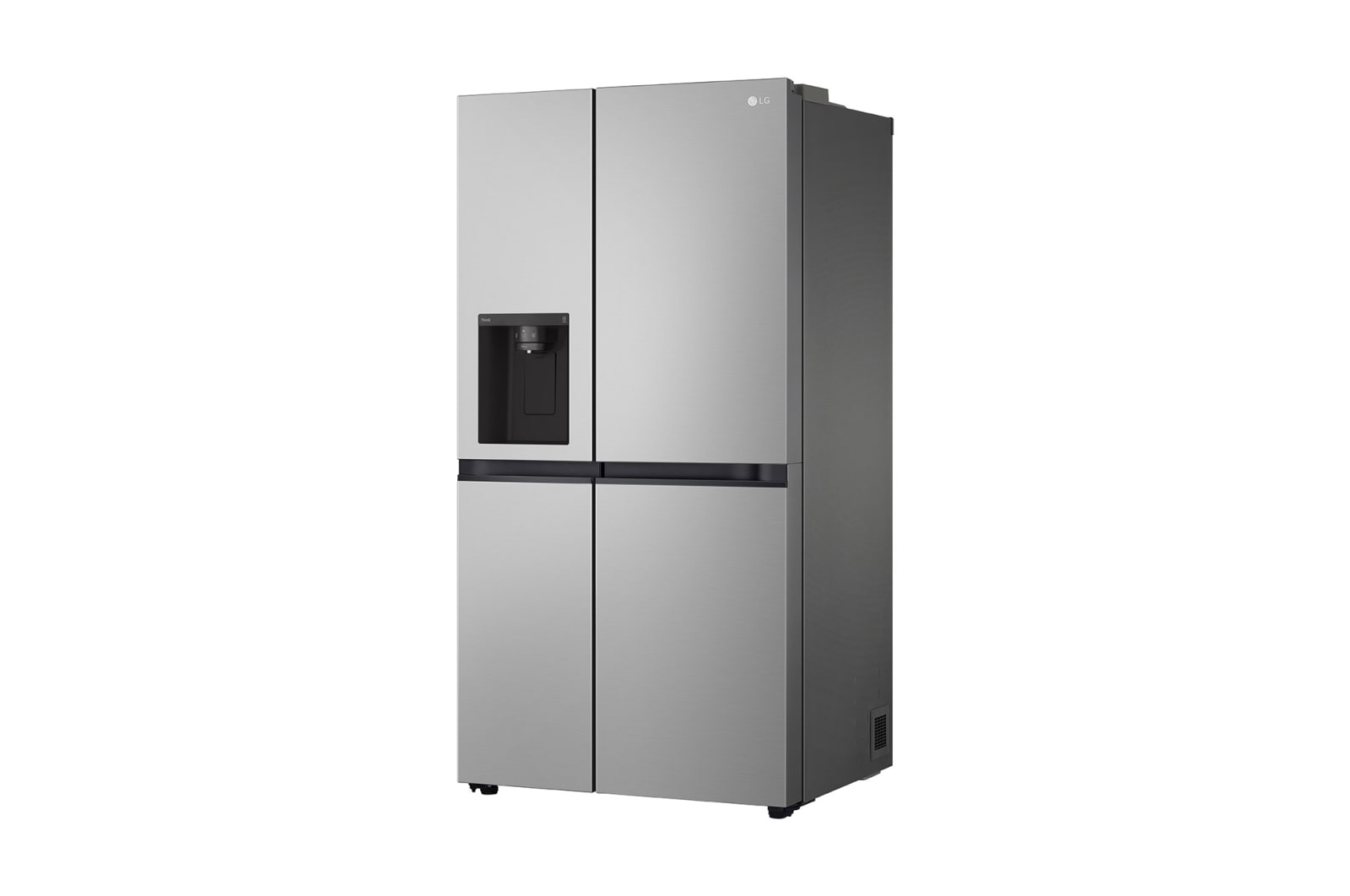 LG 635L Side by Side Fridge with Non-Plumbed Ice & Water Dispenser, GS-N600PL