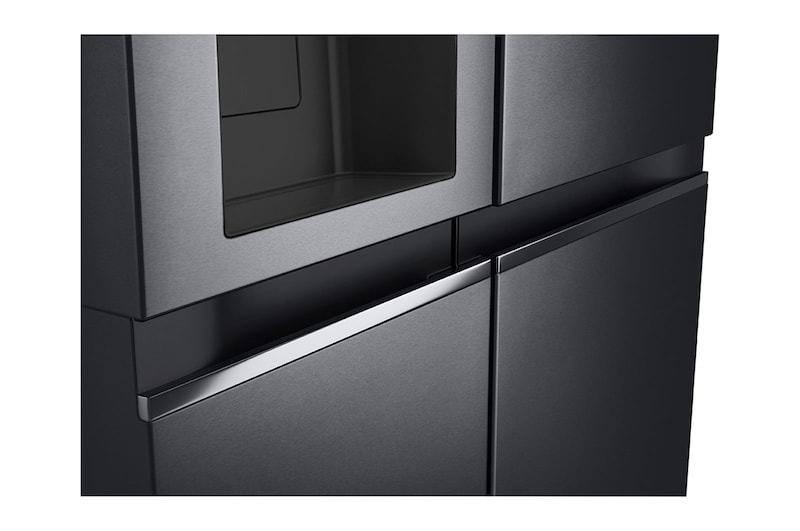LG 635L Side by Side Fridge - Non-Plumbed, GS-N635MBL