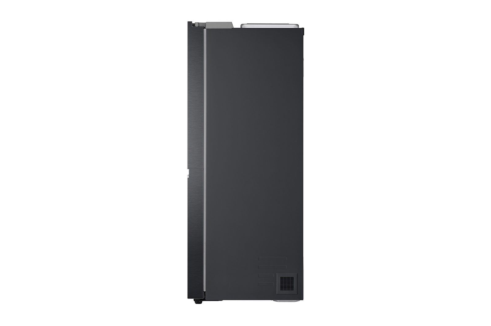 LG 635L Side by Side Fridge with Non-Plumbed Ice & Water Dispenser, GS-N635MBL