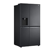 LG 635L Side by Side Fridge with Non-Plumbed Ice & Water Dispenser, GS-N635MBL