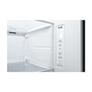 LG 635L Side by Side Fridge with Non-Plumbed Ice & Water Dispenser, GS-N635PL