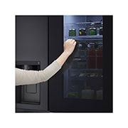 LG 635L Side by Side Fridge with Craft Ice™ , GS-V600MBLC