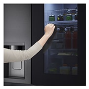 LG 635L Side by Side Fridge with Craft Ice™ , GS-V635MBLC