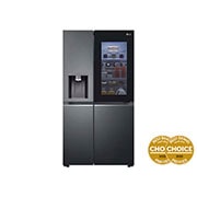 LG 635L Side by Side Fridge with Craft Ice™ , GS-V635MBLC