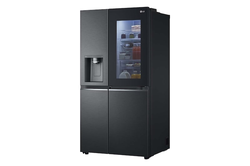 LG 635L Side by Side Fridge with Craft Ice™ , GS-V635MBLC