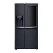 LG 625L Side by Side Fridge with InstaView Door-In-Door® in Matte Black Finish, GS-V665MBL
