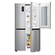 LG 642L Side by Side Fridge with InstaView Door-In-Door® in Stainless Finish, GS-VB680PL