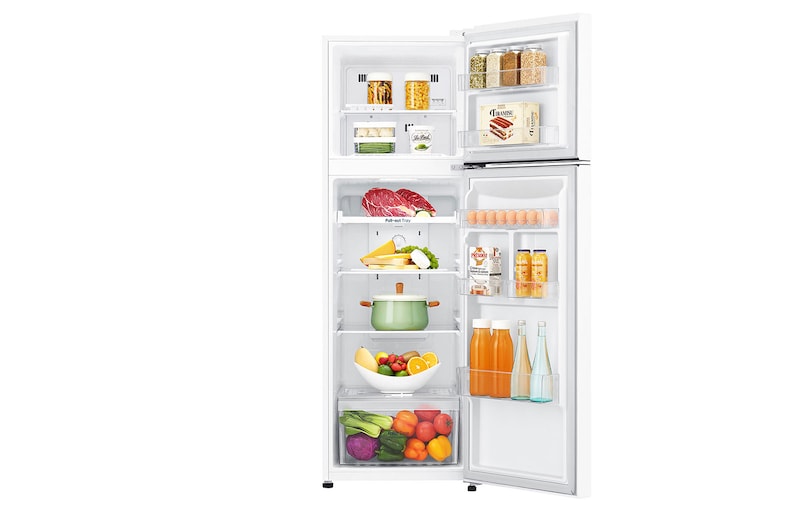 LG 254L Top Mount Fridge in White Finish, GT-279BWL