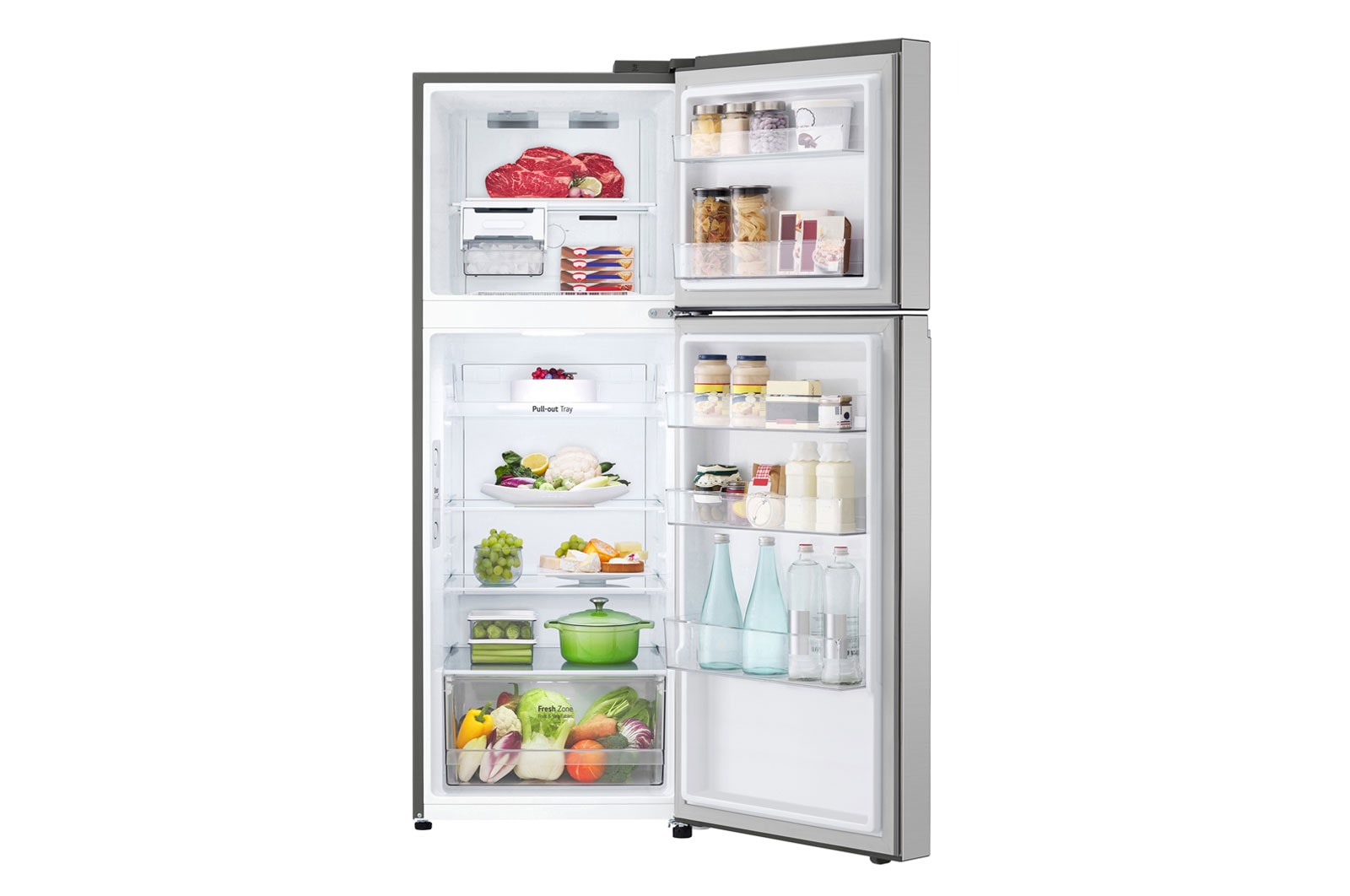 LG 315L Top Mount Fridge - Stainless Finish, GT-3S