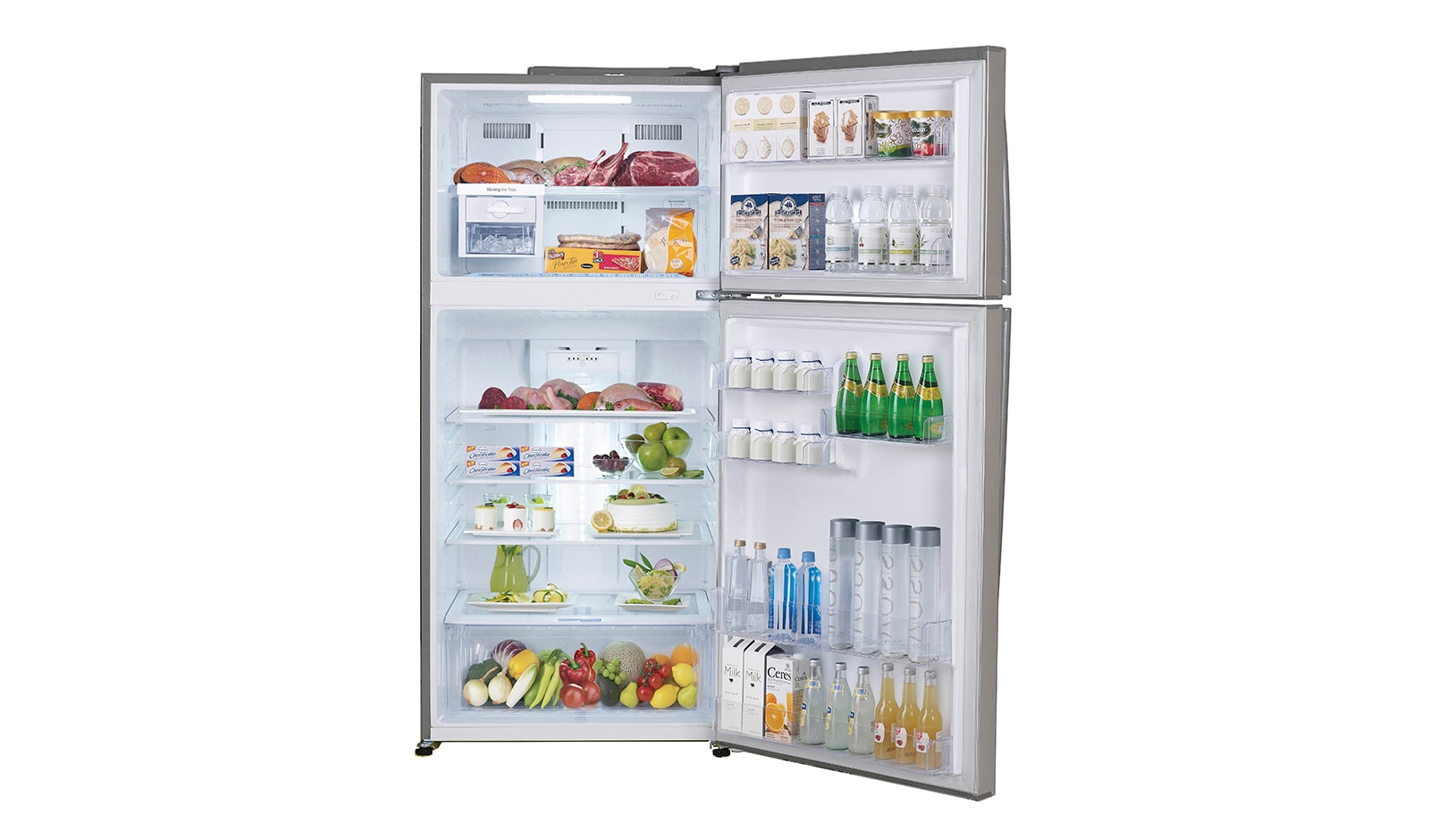 LG 442L Top Mount Refrigerator with 4 Star Energy Rating, GT-442BPL