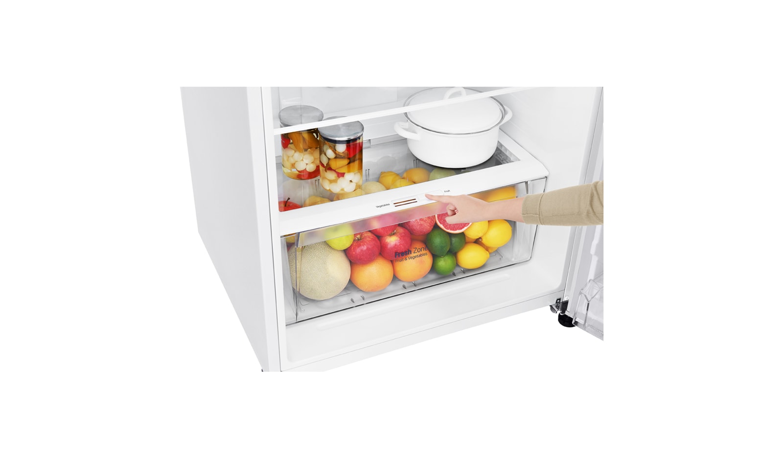 LG 410L Top Mount Fridge with Door Cooling+™, GT-442WDC