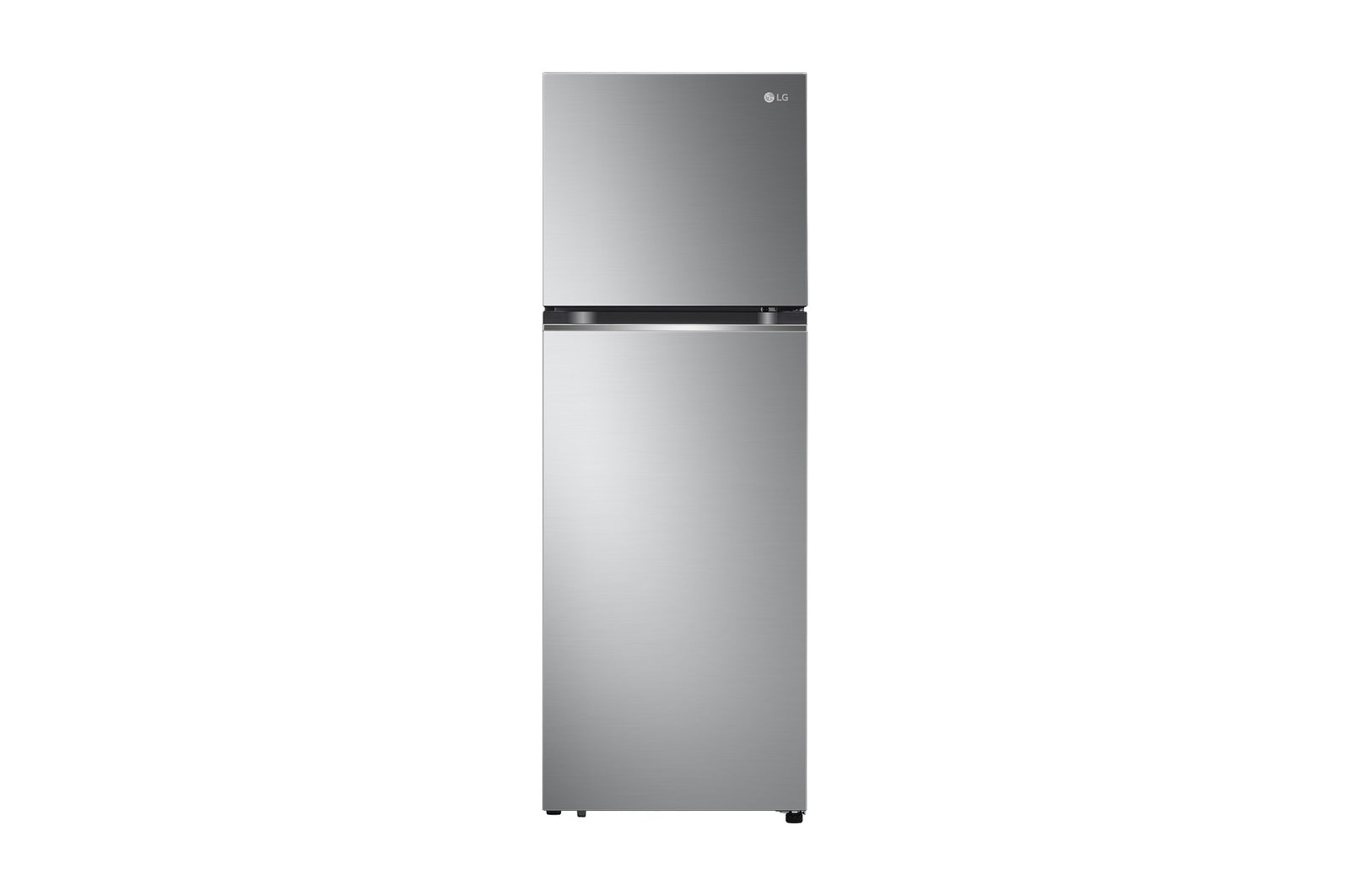 Front view of 335L Top Mount Fridge in Stainless Finish GT-4S