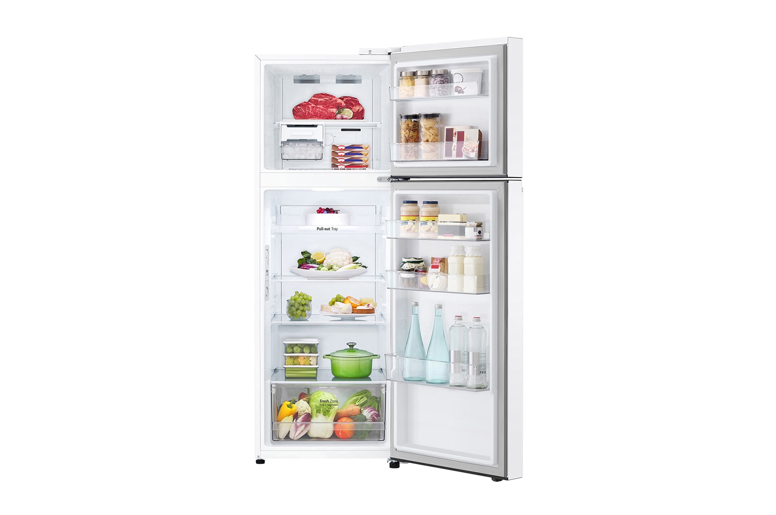 LG 335L Top Mount Fridge freezer with Door Cooling+™ technology, GT-4W