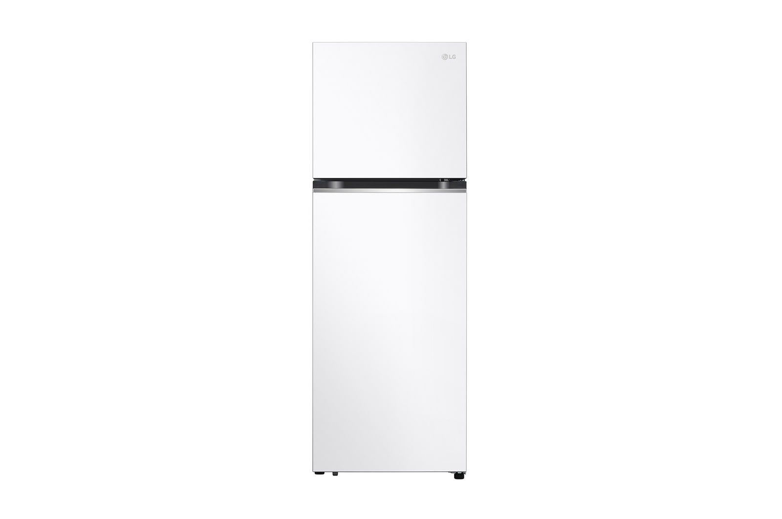 Front view of 335L Top Mount Fridge in White Finish GT-4W