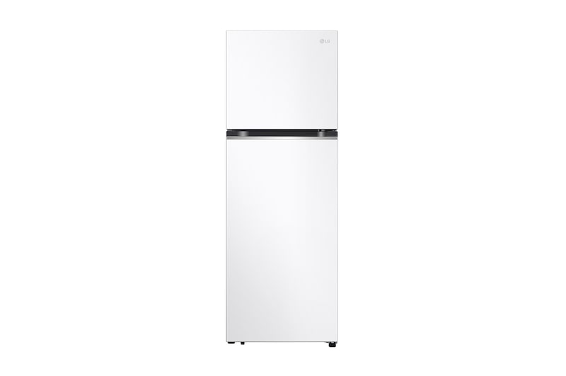 Front view of 335L Top Mount Fridge in White Finish GT-4W