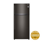 LG 475L Top Mount Fridge in Matte Black Finish, GT-515BTDC