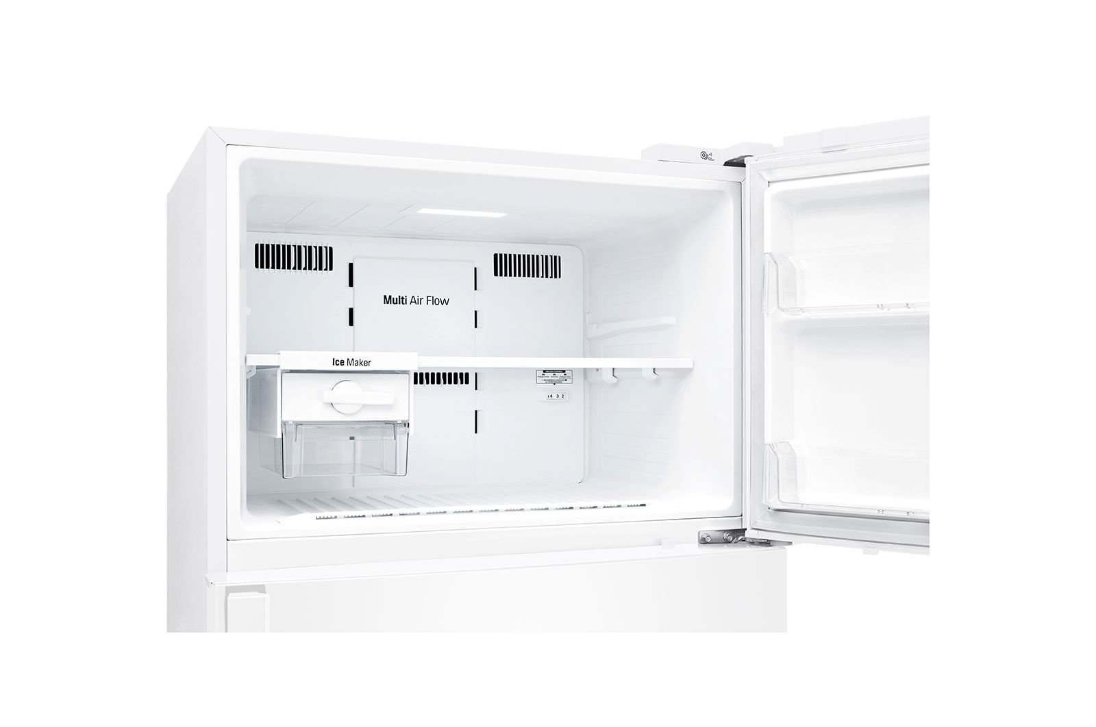 LG 478L Top Mount Fridge in White Finish, GT-515WDC