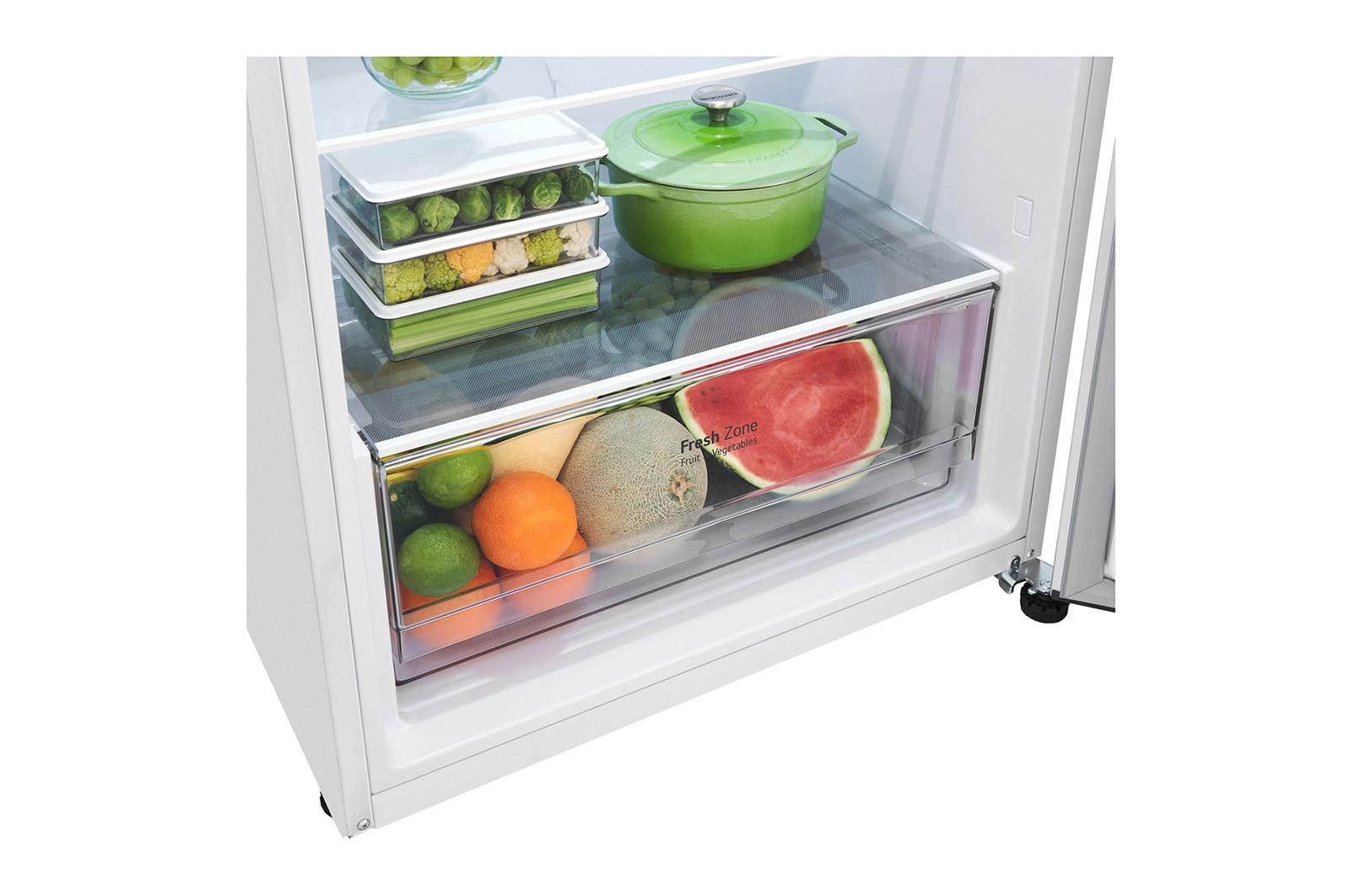 LG 375L Top Mount Fridge in White Finish, GT-5W