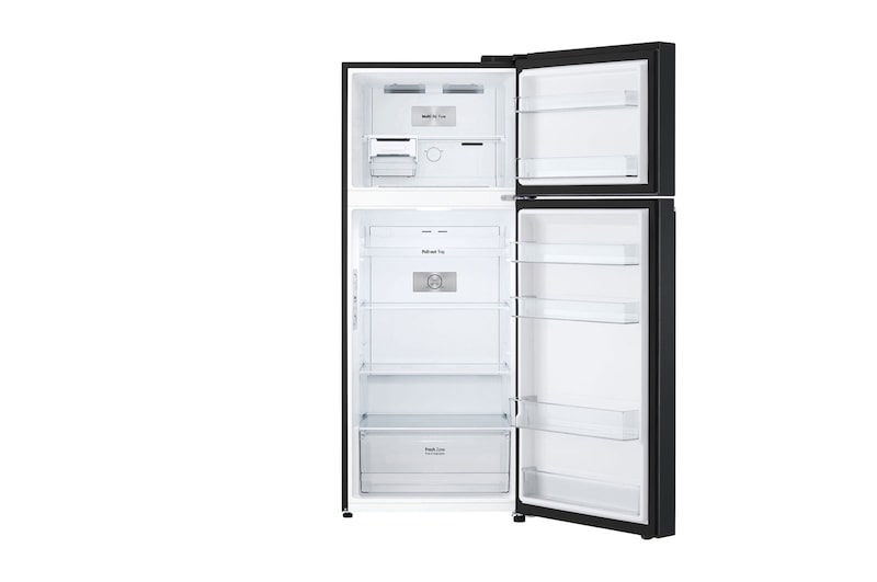 LG 395L Top Mount Fridge - Matte Black Finish, GT-6MB
