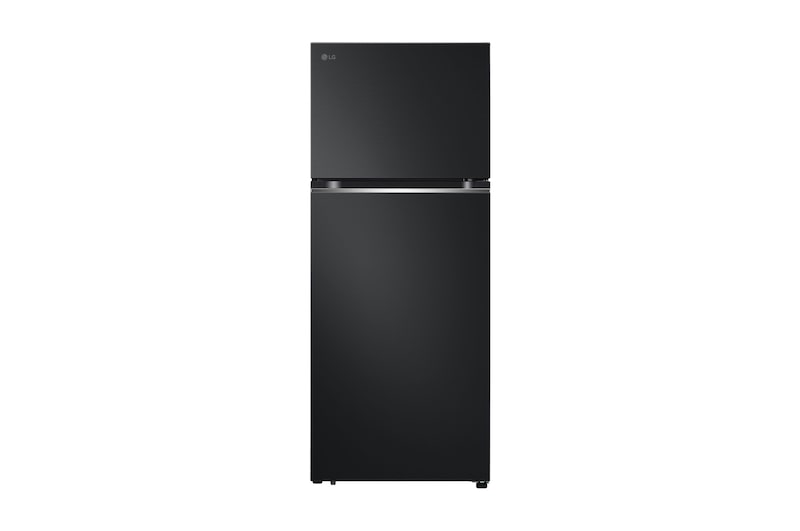 Front view of 395L Top Mount Fridge - Matte Black Finish GT-6MB