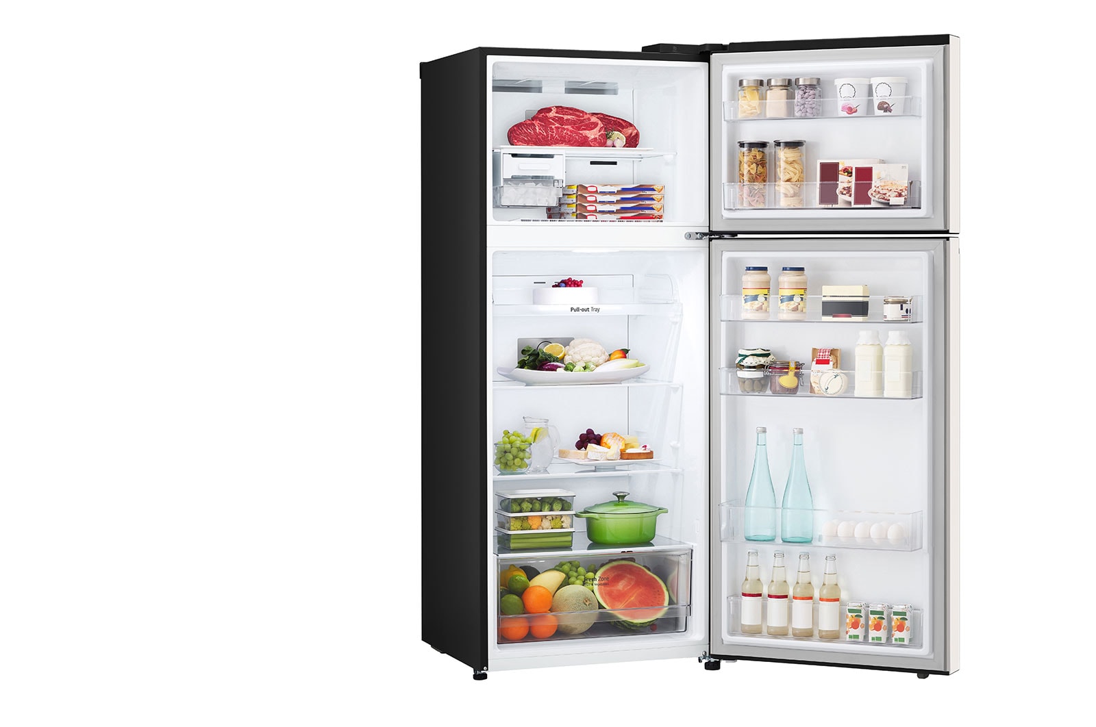 LG 395L Top Mount Fridge in Natural Beige Finish, GT-6NB