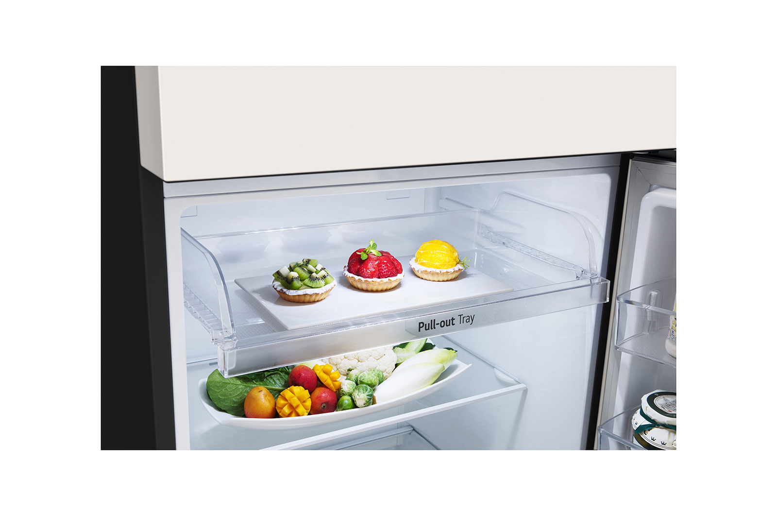 LG 395L Top Mount Fridge in Natural Beige Finish, GT-6NB