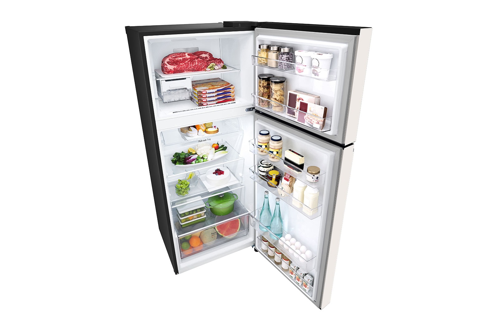 LG 395L Top Mount Fridge in Natural Beige Finish, GT-6NB