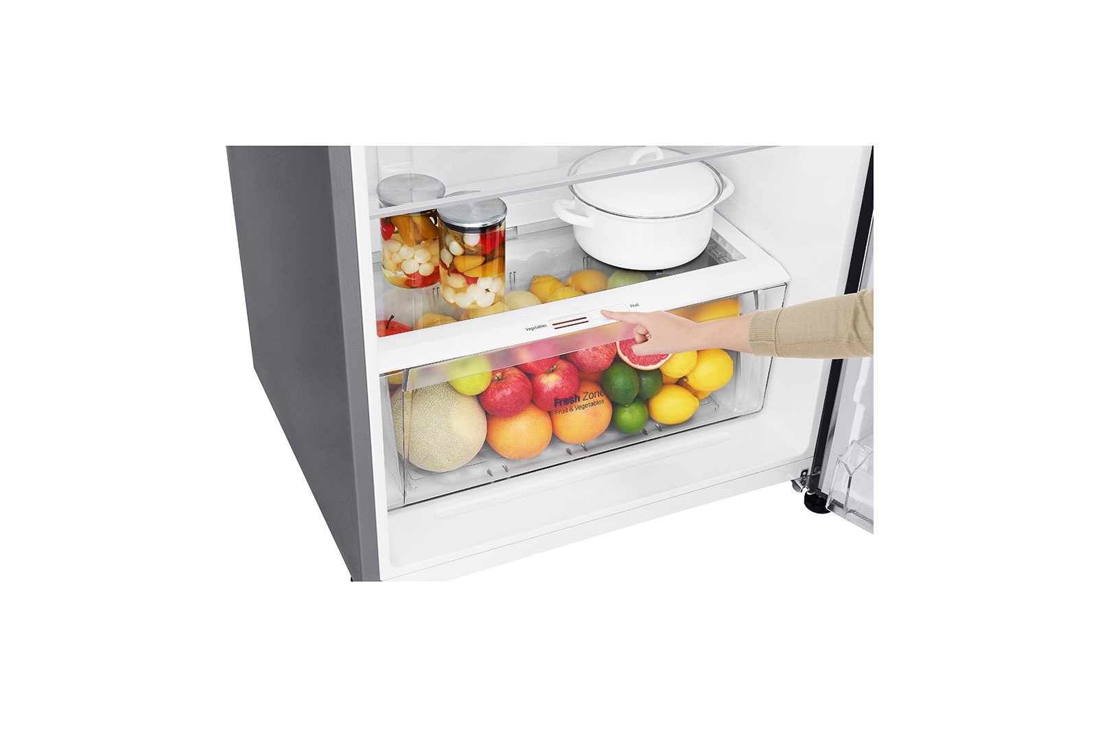 LG 424L Top Mount Fridge in Stainless Finish, GT-L471PDC