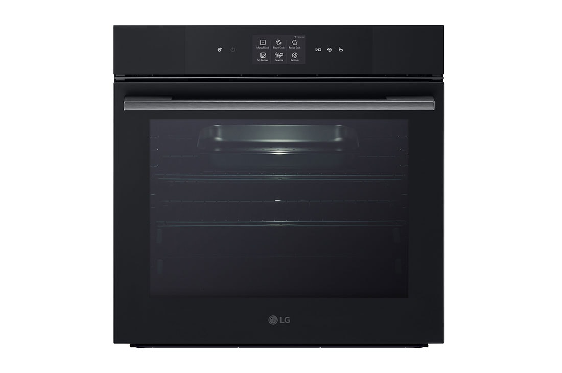 LG SERIES 9 – 76L InstaView Full Steam Oven with Blue EasyClean™, Matte Black Glass, BO609B1BG4