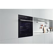 LG SERIES 9 – 76L InstaView Full Steam Oven with Blue EasyClean™, Matte Black Glass, BO609B1BG4