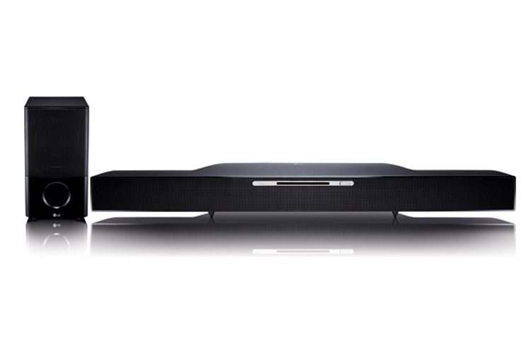 LG Wireless Blu-Ray Sound Bar with 1080P Full HD Playback and iPod/iPhone Connectivity, HLB54S