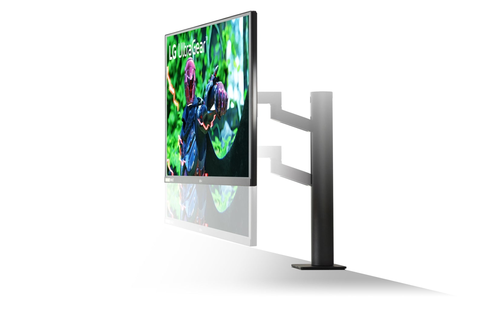 LG 27'' UltraGear QHD Nano IPS 1ms 144Hz HDR G-SYNC Compatibility Monitor with Ergo Stand, 27GN880-B