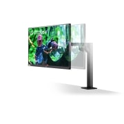 LG 27'' UltraGear QHD Nano IPS 1ms 144Hz HDR G-SYNC Compatibility Monitor with Ergo Stand, 27GN880-B