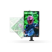 LG 27'' UltraGear QHD Nano IPS 1ms 144Hz HDR G-SYNC Compatibility Monitor with Ergo Stand, 27GN880-B