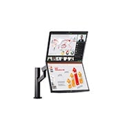 LG 27'' QHD Monitor Ergo Dual with USB Type-C™ and Daisy Chain, 27QP88D-B