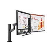 LG 27'' QHD Monitor Ergo Dual with USB Type-C™ and Daisy Chain, 27QP88D-B
