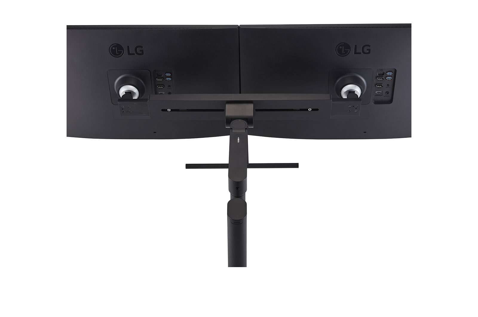 LG 27-inch QHD Monitor Ergo Dual with Daisy Chain, 27QP88D-BS