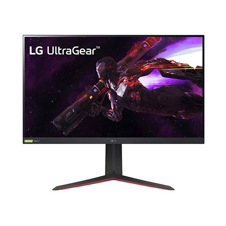 LG 32'' UltraGear QHD Nano IPS 1ms 165Hz HDR Monitor with G-SYNC Compatibility, front view, 32GP83B-B