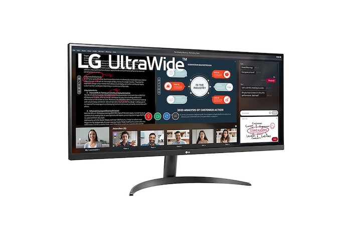 LG 34'' UltraWide FHD HDR Monitor with FreeSync™, 34WP500-B