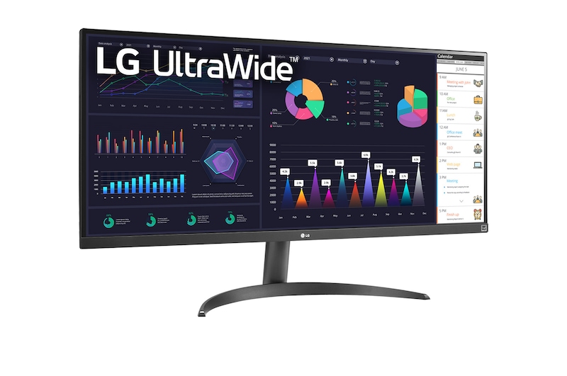 LG 34'' UltraWide™ Full HD Monitor with AMD FreeSync™, 34WQ500-B