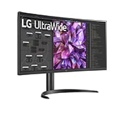 LG 34" 21:9 Curved UltraWide™ QHD (3440 x 1440) Monitor, 34WQ75C-B