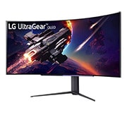 LG UltraGear™ 45 inch OLED WQHD 240Hz Curved Gaming Monitor with 0.03ms (GtG at Faster)WQHD, G-SYNC® Compatible, FreeSync™ Premium, 800R, 45GR95QE-B