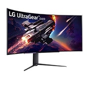 LG UltraGear™ 45 inch OLED WQHD 240Hz Curved Gaming Monitor with 0.03ms (GtG at Faster)WQHD, G-SYNC® Compatible, FreeSync™ Premium, 800R, 45GR95QE-B