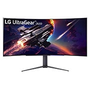 LG UltraGear™ 45 inch OLED WQHD 240Hz Curved Gaming Monitor with 0.03ms (GtG at Faster)WQHD, G-SYNC® Compatible, FreeSync™ Premium, 800R, 45GR95QE-B